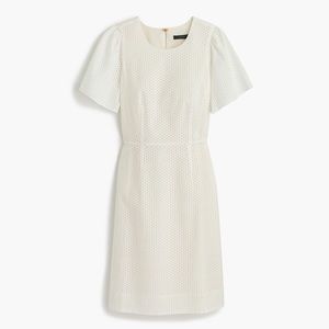 J Crew eyelet short sleeve dress